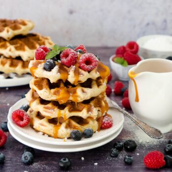 Belgische Waffeln - Original Lütticher Dinkel-Waffeln mit Hefe