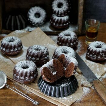 Cognac-Schoko-Mini-Gugelhüpfer